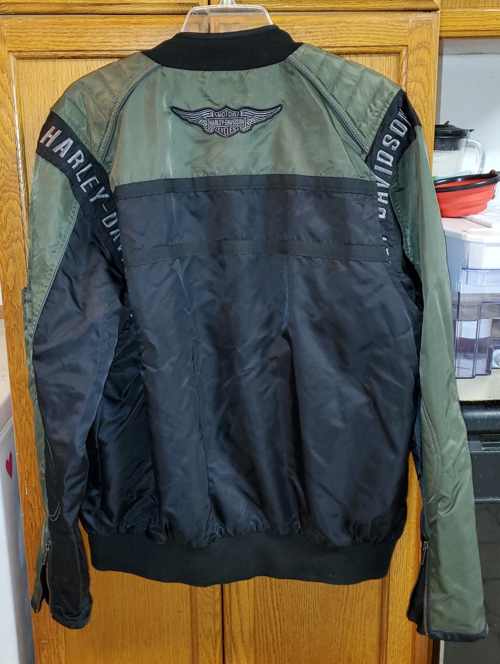 Harley-Davidson Mainstreet Colorblocked Nylon Bomber Jacket 98583-17VM - Picture 13 of 17